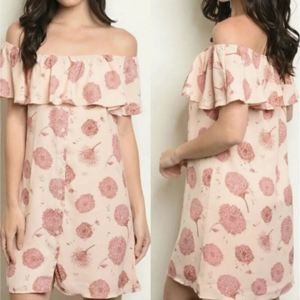 Sage the Label Floral Ruffle Dress Womens SZ XS Fairy Ethereal Cottagecore Boho